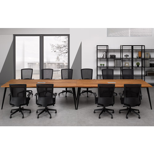 플렉스 원목 회의용테이블 (30T 멀바우 집성목) HD-941